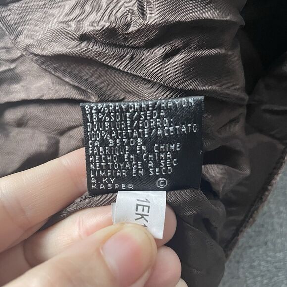 Albert Nipon Evening Tank Womens 8 Brown Crushed Velvet Crop Holiday Event Party - Picture 8 of 9